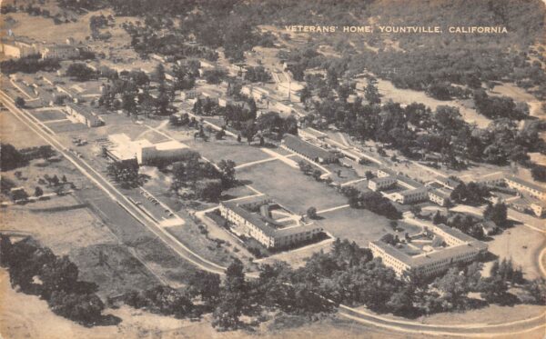 Yountville California Veterans' Home, Aerial View, B/W Photo Print PC U13493