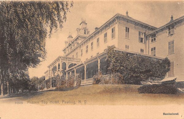 Pawling New York Mizzen Top Hotel, Undivided Back, Vintage Postcard U13517