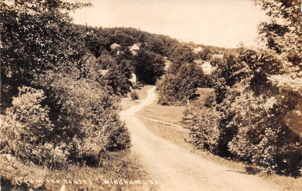 Windham Vermont View Into Town, From South, Real Photo Vintage Postcard U13548
