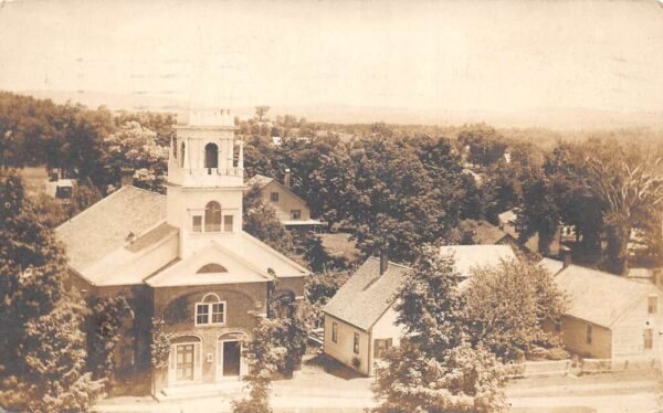 Jaffrey New Hampshire Congregational Church Real Photo Vintage Postcard AA74990