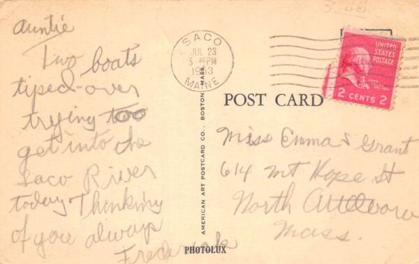 Saco Maine Ferry Beach Quillen Hotels Multiview Vintage Postcard AA75039 - Image 2
