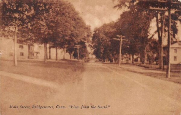 Bridgewater Connecticut Main Street View from the North Vintage Postcard AA75065