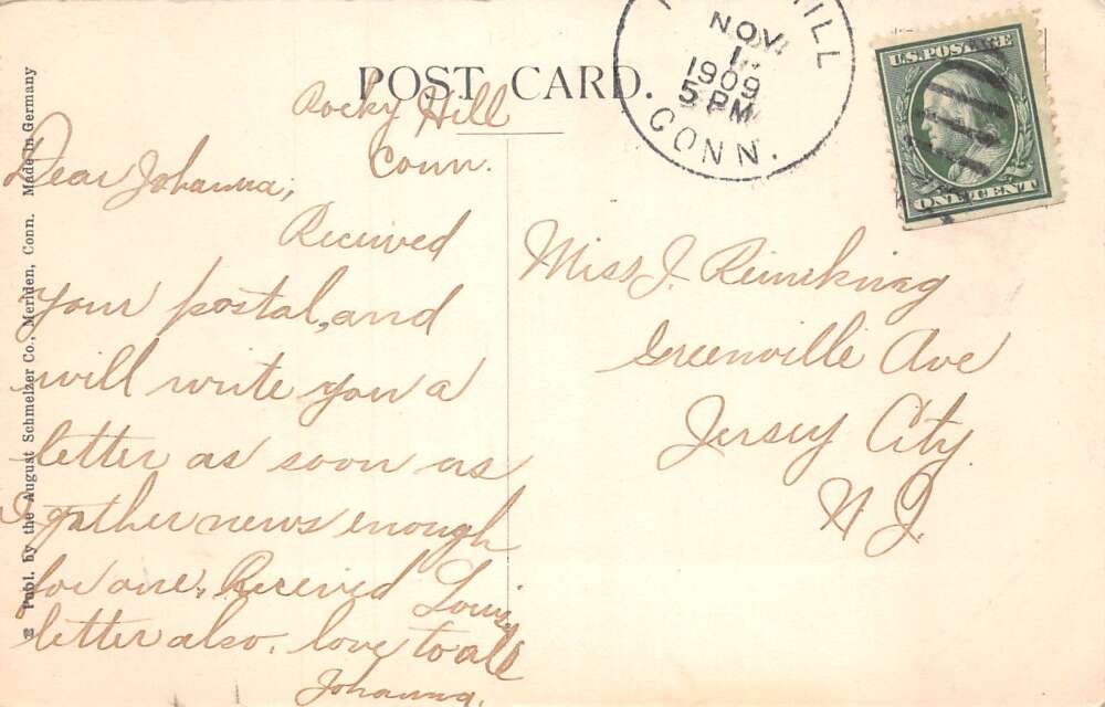 Rocky Hill Connecticut Ferry to Glastonbury Vintage Postcard AA75067 - Image 2