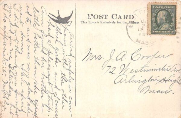 Pepperall Massachusetts Hutchinson Store and Post Office Postcard AA75069 - Image 2