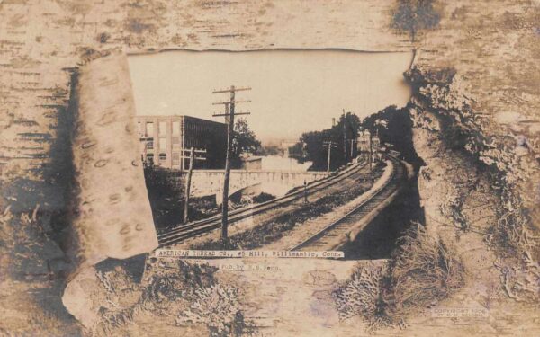 Willmantic Connecticut American Thread Co Mill Real Photo Postcard AA75228