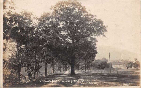 Sparrow Bush New York Eddy Farm Footpath Along River Real Photo Postcard AA75233