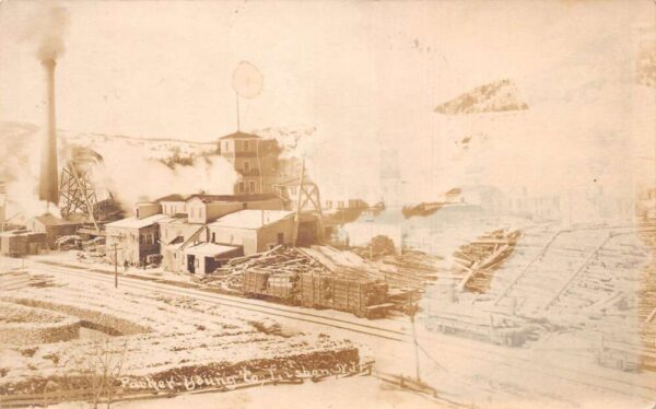 Lisbon New Hampshire Parker Young Co Lumber Real Photo Vintage Postcard AA75234