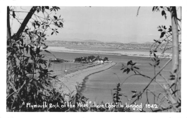 San Diego California Ballast Point Lighthouse Cabrillo Real Photo PC AA75263