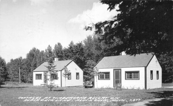 Blackduck Minnesota Timberlane Resort Cottages Real Photo Postcard AA75280