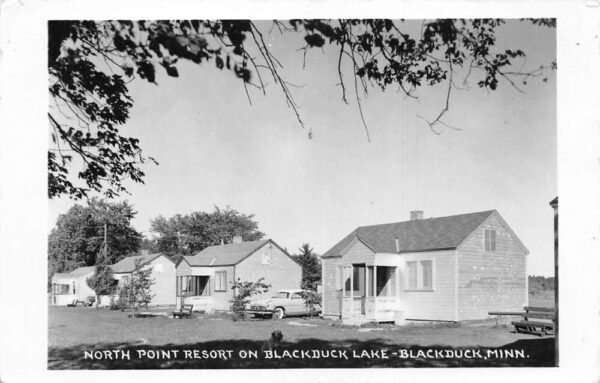 Blackduck Minnesota North Point Resort Real Photo Vintage Postcard AA75281