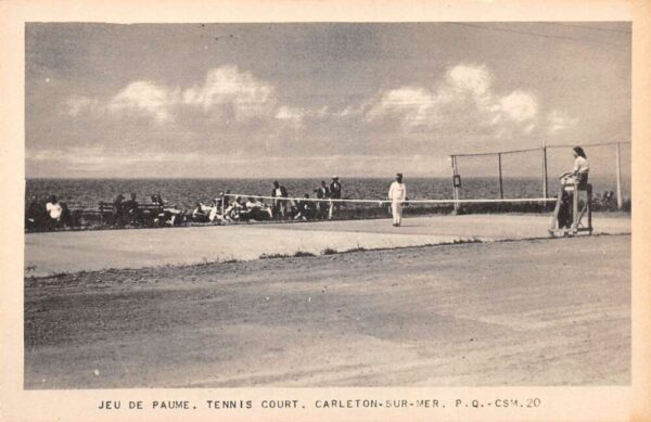 Carleton Sur Mer Quebec Canada Jeu de Paume Tennis Court Postcard AA75282