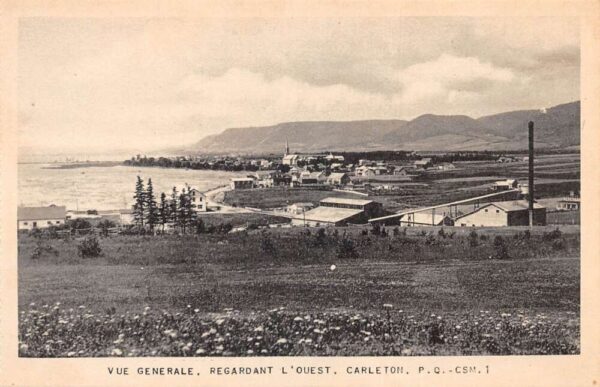 Carleton Sur Mer Quebec Canada Birds Eye View Vintage Postcard AA75286