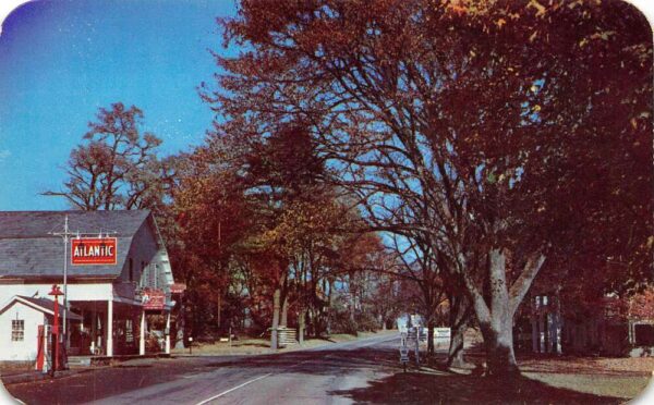 Marshalls Creek Pennsylvania Huffman & Sons General Store, Gas Pump Shown PC U13623