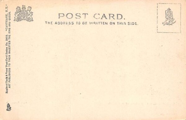 Carthage New York Looking Up The River, Tuck Pub., Undivided, Vintage PC U13634 - Image 2