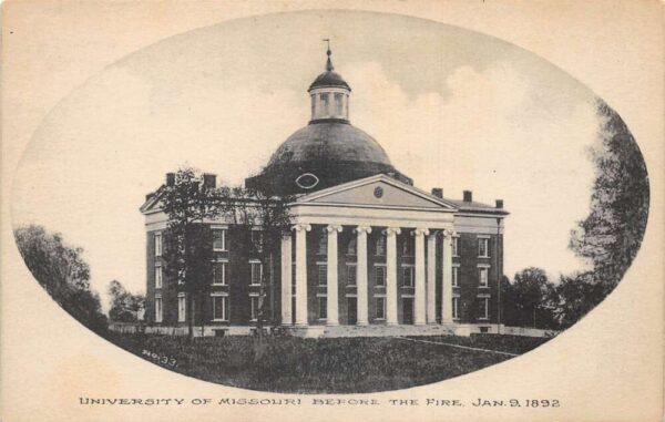 Columbia Missouri University Before the Fire Vintage Postcard AA75298