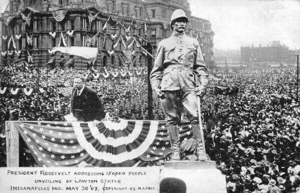 Indianapolis Indiana President Roosevelt Unveiling Lawton Statue PC AA75333