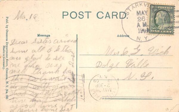 Cooperstown New York Cooper Park Centennial Bishop Potter Postcard AA75351 - Image 2