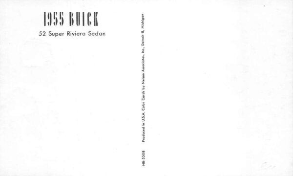 1955 Buick Super Riviera Sedan Car Advertising Vintage Postcard AA75370 - Image 2
