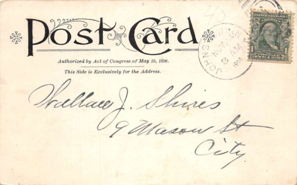 Johnstown New York Sir William Johnson Hall Vintage Postcard AA75375 - Image 2