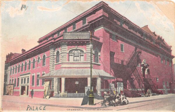 New Orleans Louisiana Greenwall Theatre, Undivided Back Vintage Postcard U13676