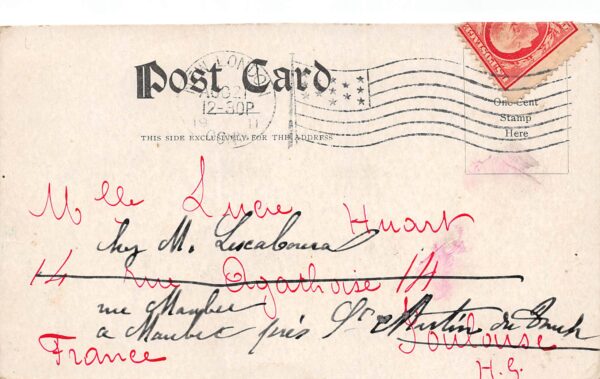 New London Connecticut The Griswold, Undivided Back Vintage Postcard U13677 - Image 2
