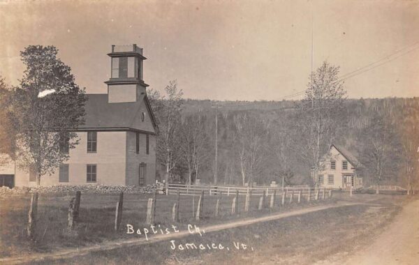 Jamaica Vermont Baptist Church, Undivided Back Vintage Postcard U13775
