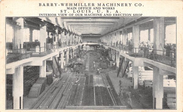St. Louis Missouri Harry Wehmiller Machinery Co., Interior View, PC U13796