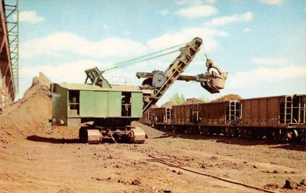 Hurley Wisconsin Electric Power Shovel Loading Iron Ore, Montreal Mine, PCU13819