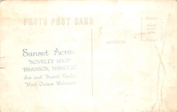 Branson Missouri Sunset Acres Store Coke Machine Real Photo Postcard AA75451 - Image 2