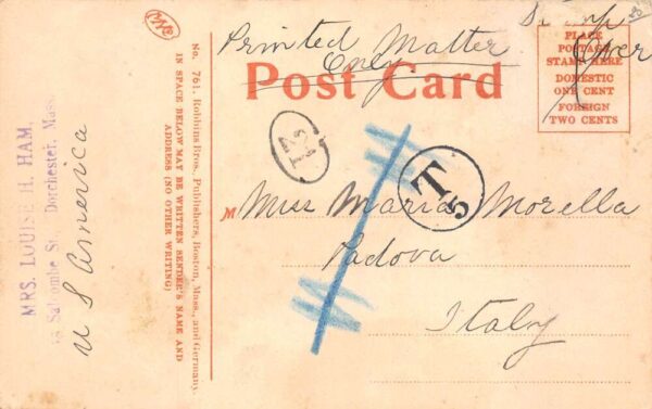 Boston Massachusetts Old Home Week 1907 Greetings Vintage Postcard AA75467 - Image 2