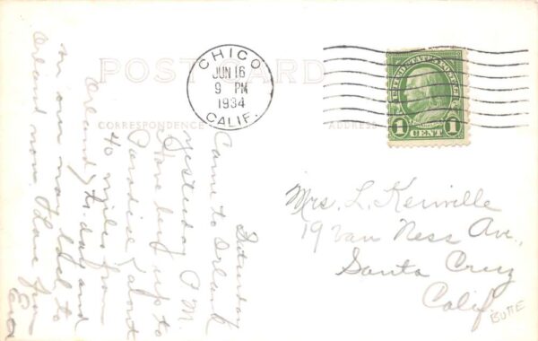 Chico California State College Real Photo Vintage Postcard AA75476 - Image 2