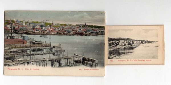 Newport Rhode Island City and Harbor Pull Out Views Vintage Postcard AA75479 - Image 3