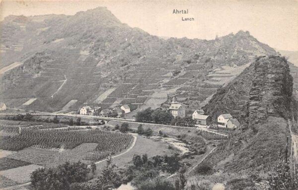 Ahrtal Laach Germany Birds Eye View Vintage Postcard AA75502