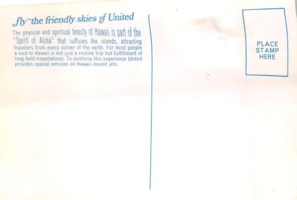 United Airlines Hawaii Hula Dancers Future Pilot Pin Attached Postcard AA75673 - Image 2