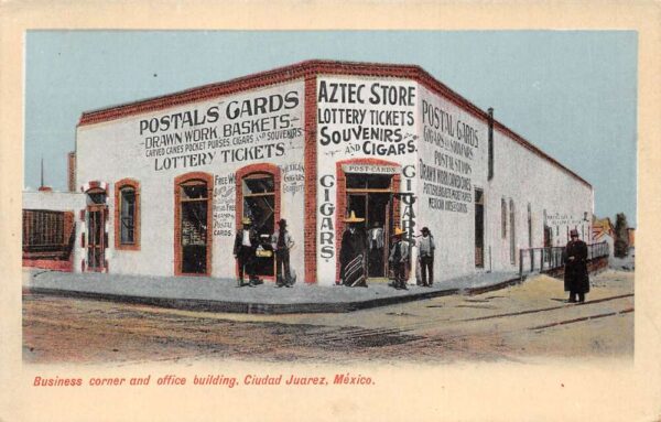 Ciudad Juarez Mexico Postcard Store Souvenir Shop Vintage Postcard AA75677