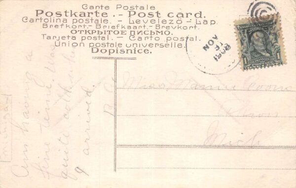 Michigan ? Looking North from Arion Burdick Store Vintage Postcard AA75718 - Image 2