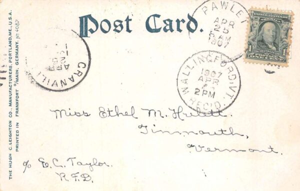 Adirondacks New York Oldest Guide on the Chain Vintage Postcard AA75734 - Image 2