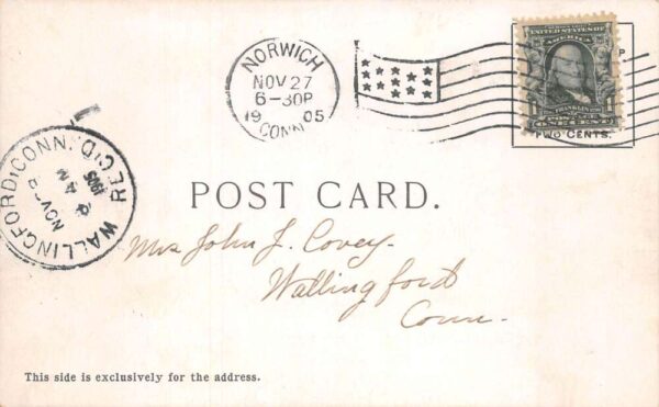 Norwich Connecticut William W Backus Hospital Vintage Postcard AA75739 - Image 2