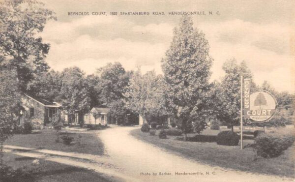 Hendersonville North Carolina Reynolds Court Motel, B/W Photo Print PC U14046