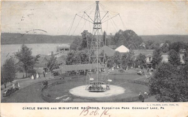 Conneaut Lake Pennsylvania Circle Swing & Mini Railroad, Exposition Park, PCU14096