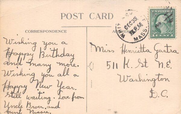 Best Wishes For Your Birthday Mary, Mary, Quite Contrary,Nursery Rhyme PC U14109 - Image 2
