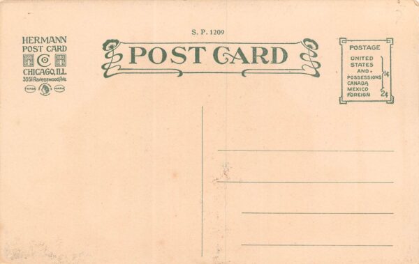 Hastings Pennsylvania St. Bernard's Rectory, Sepia Tone Lithograph PC U14121 - Image 2