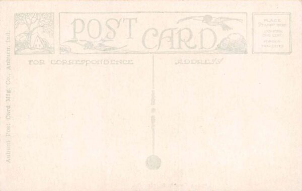 Sciota Pennsylvania Linden Court, B/W Lithograph Vintage Postcard U14199 - Image 2