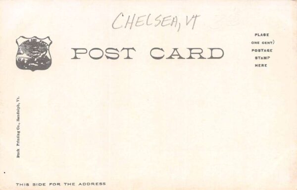 Chelsea Vermont Hunting Scene, Undivided Back Vintage Postcard U14214 - Image 2