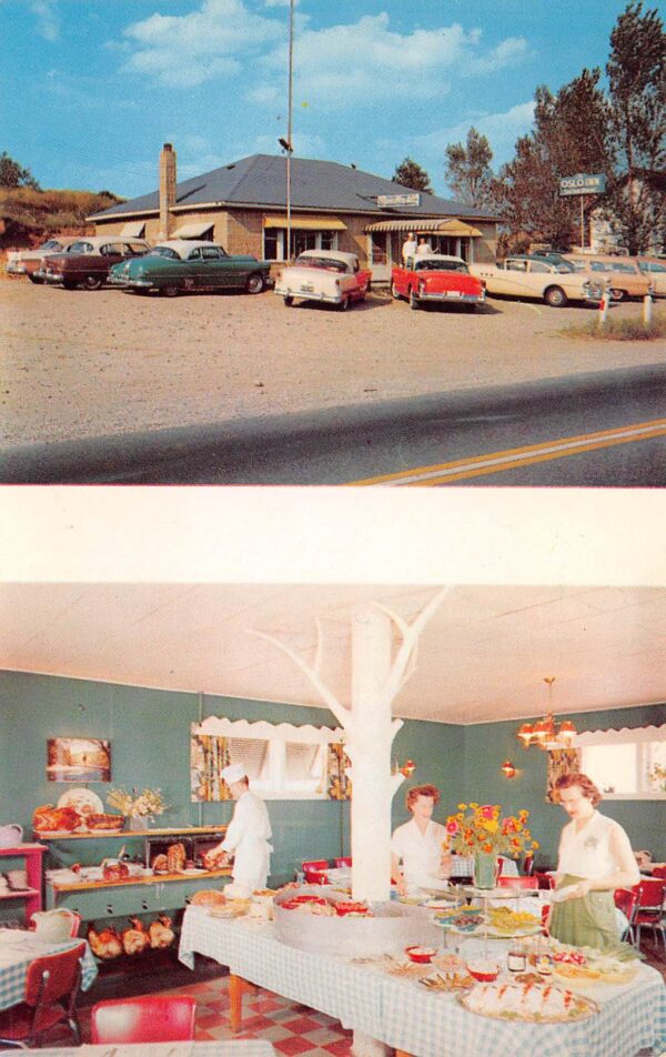 Jerome Michigan Oslo Inn, Bundy Hill, Chrome Vintage Postcard U13092