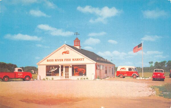 South Yarmouth Massachusetts Bass River Fish Market, Photochrome PC U13105