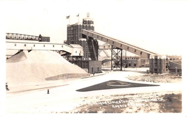 Rogers City Michigan Michigan Limestone and Chemical Co Real Photo PC AA74606