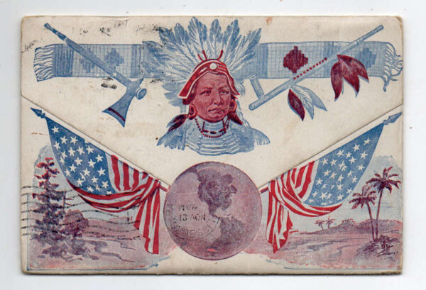 Louisville Kentucky 23 Views Patriotic Indian Chief Postcard Folder AA74609 - Image 2