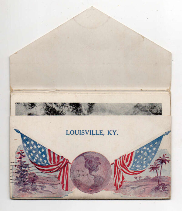Louisville Kentucky 23 Views Patriotic Indian Chief Postcard Folder AA74609 - Image 3