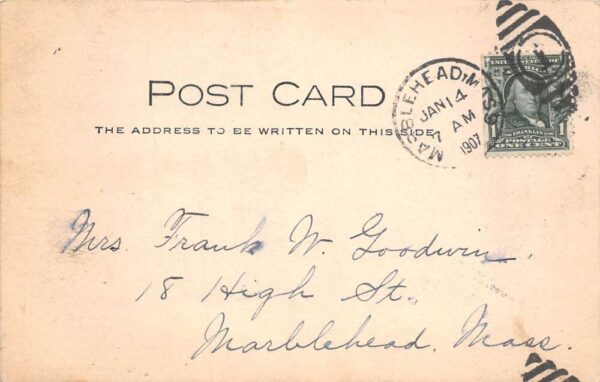Marblehead Massachusetts Bridge Scenic View Real Photo Vintage Postcard AA74631 - Image 2